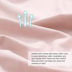 Meiz Pregnancy Pillows, Cooling Pregnancy Pillows for Sleeping, Maternity Pillow for Pregnant Woman, 65" Pregnant Pillows for Sleeping with Cooling Jersey Cover, Apricot