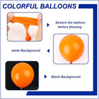 140pcs Orange Round Balloons Different Sizes 18 12 10 5 Inch Latex Balloons for Arch Decoration Party Balloon Kit for Graduation Birthday Party Wedding Balloon Baby Shower Decoration