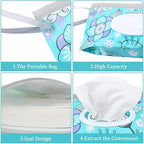 FEBSNOW 2 Pack Baby Wipe Dispenser, Reusable Portable Wipe Holder, Baby Wipes Container, Travel Baby Wipes, Refillable Wet Wipe Pouch (Floral)