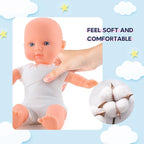 Toy Choi's Baby Doll Twin Baby Dolls 12 inch Soft Body 2 Dolls Playset with Rompers, Hat, Pacifier and Doll Bibs, Gifts for 1 2 3 4 5 Year Old Boys Girls, Toddlers and Kids