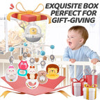 nicknack Baby Crib Mobile with Music and Light, Musical Nursery Mobile for Infants Newborn Gift 0-12 Months, Babies Bassinet Mobile with Remote Control