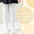Mini angel Baby Tights Toddler Girl Tights Seamless Cable Knit Leggings Soft Cotton Stockings Pantyhose 3/4/5 Pack