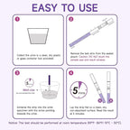 Ovulation Test Strips with Cups, Amazewell Ovulation Strips Fertility Test for Women Ovulation Predictor Kit for Home, 50pcs LH Test Strips Ovulation Kit Bulk+ +1 Urine Cup, Easy Grip, High Accuracy