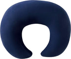 Nursing Pillow, Plus Size Breastfeeding Pillow Original Support for Baby Boys Girls Breastfeeding Essentials, with Removable Soft Cotton Cover (Dark Blue, Large (25.59 * 20.08 * 6.30 Inches))