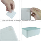 Diaper Wipes Dispenser, Tissue Storage Box Case, Wet Wipe Dispenser Holder with Lid for Home, Office, Cars (Green)