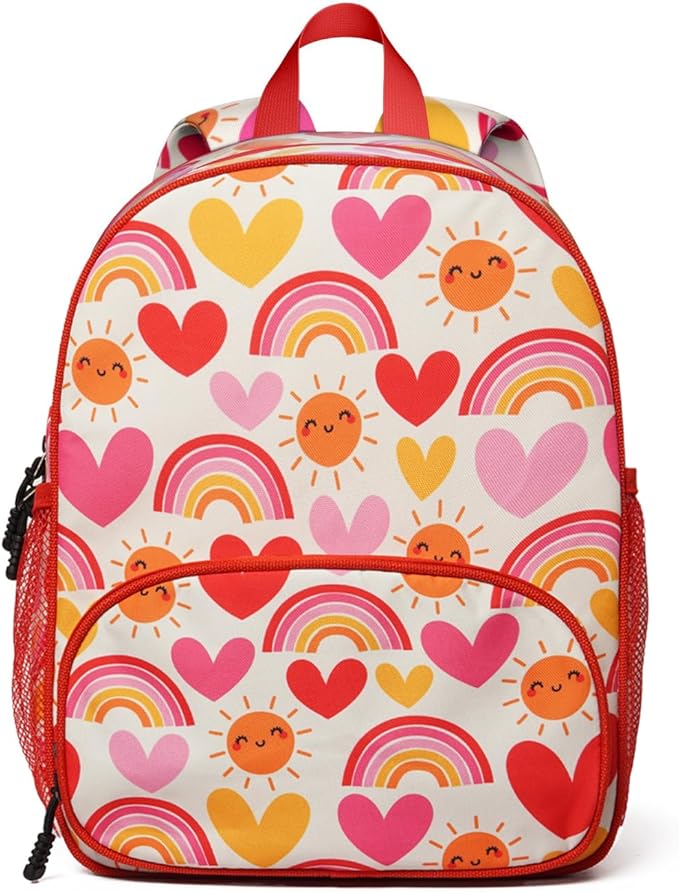 Toddler Backpack for Girls 3-8: Preschool Kindergarten Backpack - Cute Kids Backpacks for Girls-Rainbow Heart