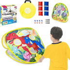2-in-1 Dinosaur & Animal Bean Bag Toss Game – Double-Sided 27" Target Board with 6 Bean Bags – Outdoor & Indoor Toy for Toddlers & Kids Ages 3-6 – Birthday Gift - Amazon Exclusive