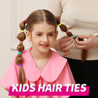 YGDZ Cotton Mini Hair Ties and Ponytail Holders Set for Toddlers and Kids: 300PCS Seamless Elastic Multicolor Bands, Hair Accessories for Little Girls