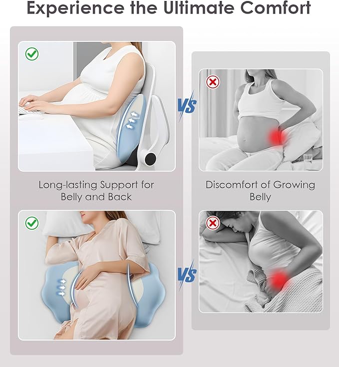 Pregnancy Pillows for Sleeping, Memory Foam Maternity Pillow Support for Back Belly HIPS, Adjustable Travel Wedge Pillow for Pregnant Women, Side Spleeping Pregnant Pillows with Cooling Pillowcase