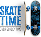 24 inch Rude Boyz Mini Cruiser Skateboard - Aluminium Trucks - Kids Skateboard Ages 5-8 Beginner - Skateboards for Kids