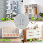 15 Pair Furniture Anchors for Baby Proofing, No Drill Upgraded Self-Adhesive Secure 168 Pound Furniture Prevent Falling Anti Tip Earthquake Straps for Child Safety