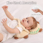 Feidoog Baby Head Protector Cushion Backpack with 3 Knee Pads for Walking & Crawling,Khaki Astronauts