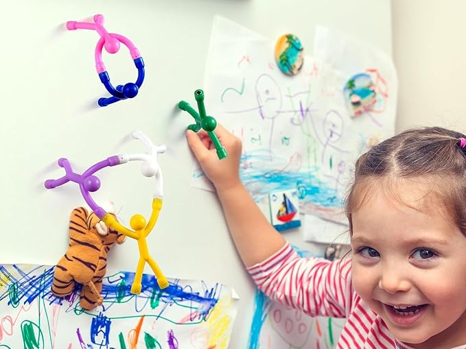 5 Pcs Magnets-Toys-Magnetic-Toys-Men-People, Magnetic People, Kids Travel Toys, for Refrigerator Magnets, Office, Whiteboard Decoration