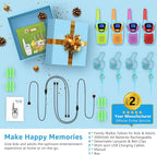 Walkie Talkies for Kids Adults Long Range Rechargeable 4 Pack Drop-resistant FRS 2 Way Radio 4 Miles with Lanyard Battery NOAA USB, Family Toy for 3-12 Year Old Boy Girl Toddler Camping Skiing