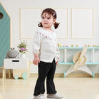 Neutocd Baby Girl Flare Pants Toddler Bell Bottoms Leggings Infant Stretchy Soft Trousers Solid Elastic Waist Pants