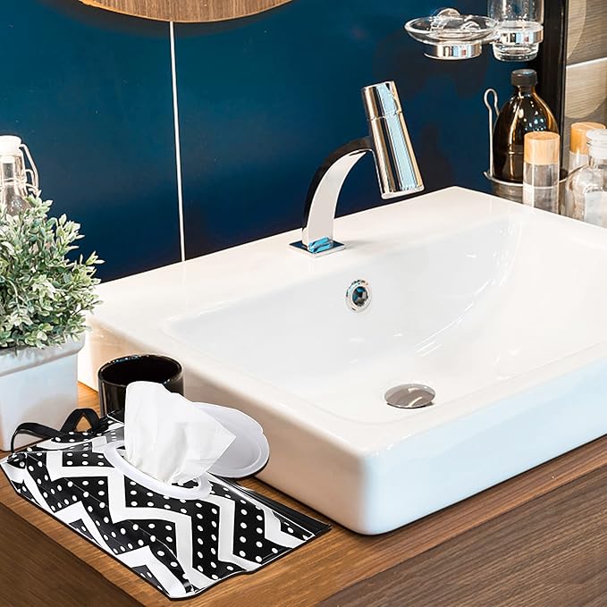 FEBSNOW 2 Pack Baby Wipes Container, Reusable Portable Wet Wipe Pouch, Wipe Dispenser Container, Baby Travel Wet Wipe Holder