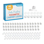 Vmaisi ChildProof Magnetic Cabinet Locks (46 Locks and 6 Keys)
