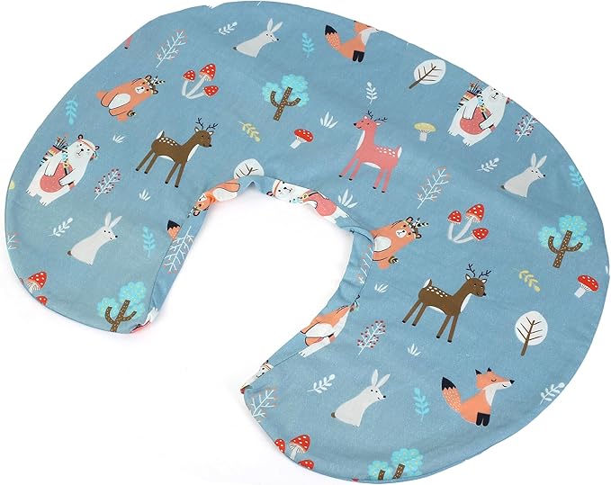 Nursing Pillow Cover,Breastfeeding Pillow Covers for Mom, Easy Clean Cover, ONLY Cover Without Pillow (Animals Cover)