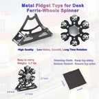 Desk-Fidget-Toys for Ferris-Wheels-Spinner: Metal Kinetic-Spinner 4mins, Cool-Gadgets for Kid Children Teen Adult EDC-Toy, ADHD Tools Cool-Stuff Stress Relief Gift for Office Home School Christmas