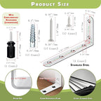 Furniture Anchors, Anti Tip Furniture Wall Anchor for Baby Proofing, Prevent Falling Furniture (Fixed 4 Items II)