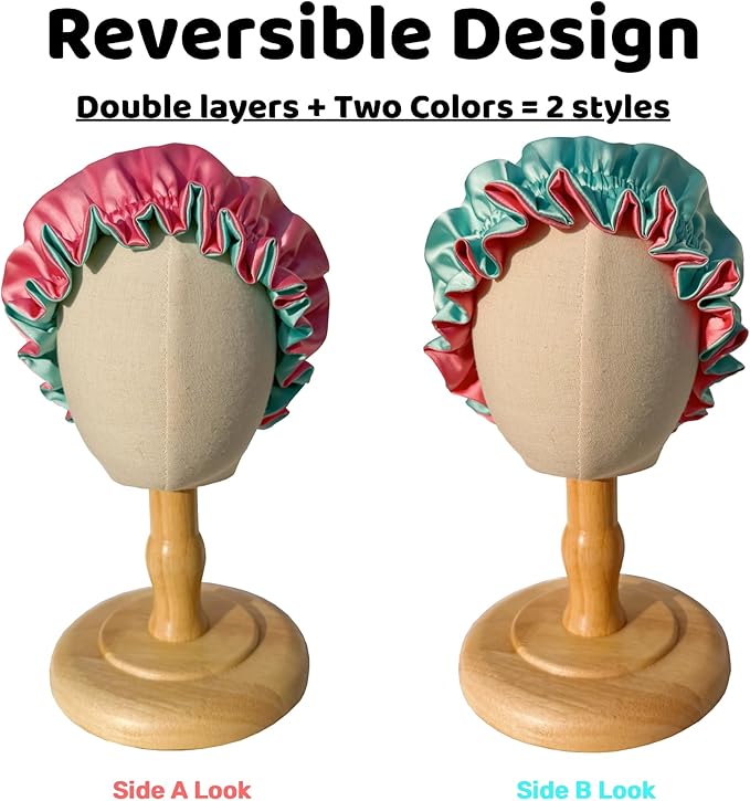 AKISS Baby Infant Newborn Toddler Satin Silk Hair Bonnet for Baby Girl Boy Sleeping Kids Cap Hat