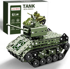 Lucky Doug STEM Building Projects Model Army Tank Set - 284 Pieces STEM Project Building Toys for Kids Ages 8-12, Assembly Science Kit Educational Toys Gift for Kids Boys 7 8 9 10 11 12-16 Years Old