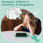 LCD Writing Tablet for Kids, 10 Inch Colorful Drawing Board, Learning Educational Toddler Toys Gifts for Kids, Drawing Tablet Gift for Boys Girls 3 4 5 6 7 8 Years Old (Green-Dinosaur)