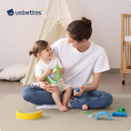 Baby Play Mat for Floor,1.3'' Thick Memory Foam Play Mat,50''x50'' Tummy Time Mat with PU Leather,Cushioned & Waterproof Playpen Mats,Non Slip Crawling Padded for Toddlers,Infants,Kids