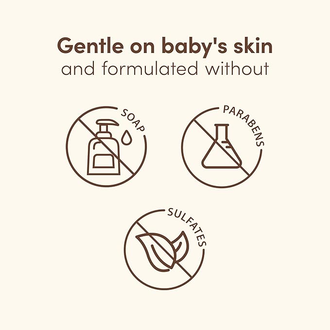 Aveeno Baby Nighttime Calming Comfort Bath, Body & Hair Wash with Relaxing Lavender & Vanilla Scents & Natural Oat Extract, Tear-Free Formula, Paraben-, Phthalate- & Soap-Free, 18 Fl. Oz