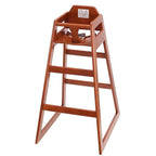Seating Ready-to-Assemble Restaurant Wood Bar Height High Chair, Baby Highchairs, Durable Dining Feeding Chair with Steps, High Chairs for Babies and Toddlers, Number 04