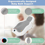 Baby Bath Support,Ideal for Babies Less Than 6 Months Old,with Thermometer-Adjustable Slope Newborn Bathtub, Baby tubs for Newborn Essentials Must Haves (Gray)