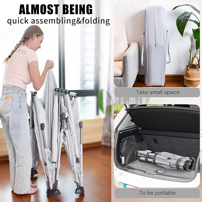 Baby Playpen Foldable, Heyo.Ja Large Play Yard, Playpen for Babies and Toddlers, Play Pens for Babies and Toddlers with Gate, Indoor & Outdoor Portable Play Pen (71"×59")