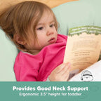 KeaBabies Toddler Pillow with Pillowcase, Jumbo 14X20 - Soft Organic Cotton Toddler Pillows for Sleeping - Machine Washable - Perfect for Travel, Toddler Bed Set (Sage)