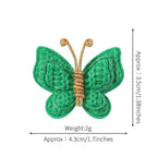 2 Pcs Butterfly Hair Bow Girl, Kid's Cute Hair Clips Barrettes Accessories for Infants Toddlers Baby Kids Fine Hair (Green)