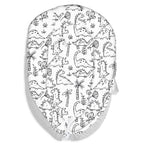 Baby Lounger for Newborn Cover - Newborn Lounger Cover for 0-12 Months, Breathable & Portable Infant Lounger Cover - Soft Baby Floor Seat Cover for Travel, Newborn Essentials - Baby Snuggle Dinosaur