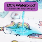 Hygge Sheets® Potty Training Pee Pads for Kids, Toddlers - 100% Waterproof, Non Slip Bed Wetting Pad for Full Size Beds - Washable, Reusable Mattress & Sheet Protector - Unicorn