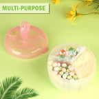 Accmor Baby Formula Dispenser On The Go, Formula Container to Go, Non-Spill Rotating Three-Compartment Formula Dispenser and Snack Storage Container for Infant Toddler Traveling