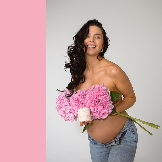 ed&i BUMP BALM for Pregnancy Stretch Mark Prevention, Belly Moisturizer for Pregnant Women With Argan Oil & Shea Butter, Bump Butter for Pregnancy, Maternity Skin Care, Stretch Marks Cream 3.4 oz