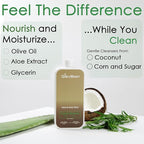 GirlyMan Natural Body Wash - Made with Olive Oil & Aloe Extract, No Artificial Fragrance, PH Balanced, Gentle Formula, Nourishing Ingredients, Family Owned (Rosemary Tea Tree)