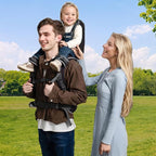 WIPHA Hiking Backpack Carrier, Lightweight Toddler Shoulder Carrier with Sun Shade, Saddle Toddler Backpack for Kids 6 Months to 4 Years Old