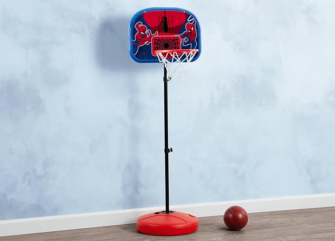 Delta Children - Marvel Spider-Man Basketball Hoop Set for Kids, Red