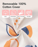 Nursing Pillow for Breastfeeding & Bottle Feeding –Breastfeeding Pillow with Adjustable Waist Strap, Feeding Pillow for Tummy Time,Removable Cotton Cover for Mom & Baby Comfort (Whale)