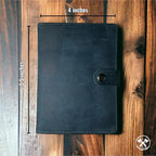 Genuine Leather AirTag and Moto Tag Passport Holder and Wallet for Men and Women RFID Blocking for Secure Traveling and Documentation Organizer (Blue)