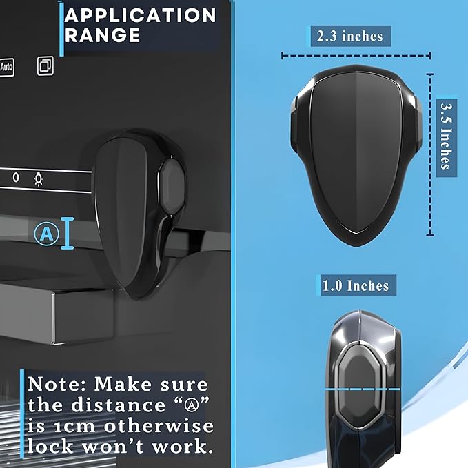 Oven Lock Child Safety, 1 Pack, Oven Door Lock Child Safety, Oven Baby Proofing, Heat-Resistant, Durable & Easy to Install Oven Safety Locks for Toddlers, Baby Proof Oven (Black)