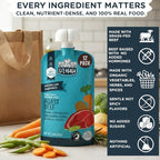 Li’l Hala Baby Food Pouches – Grass-Fed Roast Beef & Organic Veggies – Toddler Pureed Meals with Meat – Protein & Healthy Fats –No Sugar/Hormones – 6+ Months – 3.5 oz (12 Pack)