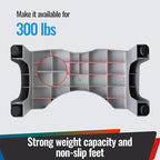 7” Toilet Potty Stool - Proper Posture Squatting Poop Step for Adults, Anti-Slip Lightweight Bathroom Potty Stools for Toilet, Stable & Durable Design, Easy to Clean (1, Grey)