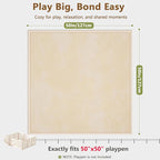 Baby Play Mat for Floor, 1.3'' Thick Memory Foam Tummy Time Mat - Super Soft Coral Velvet Nursery Rug with Non-Slip Backing, Crawling Rug for Toddlers/Infants, Yoga & Tatami Use, 59''x 79''