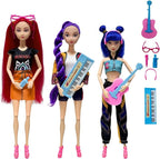 2025 New11.5''Singer Fashion Doll with Accessories and Trendy Outfits Set,Articulated/Made to Move Girl Group Dolls, Idea for Enthusiast Fan (Doll & Piano Accessories Sets)