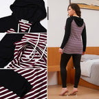 GINKANA Women's Nursing Hoodie Sweatshirt Long Sleeves Breastfeeding Maternity Tops Casual Clothes