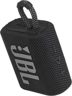 JBL Go 3 - Portable Mini Bluetooth Speaker, big audio and punchy bass, IP67 waterproof and dustproof, 5 hours of playtime, speaker for home, outdoor and travel (Black)
